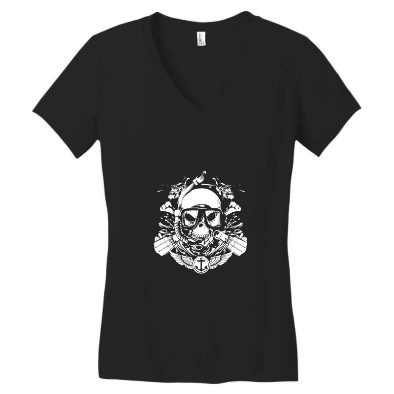 I'm Marine Retro Us Air Force Navy Marines Women's V-Neck T-Shirt by netintern | Artistshot