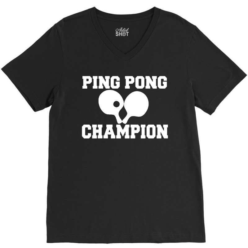 Ping Pong Champion V-neck Tee | Artistshot