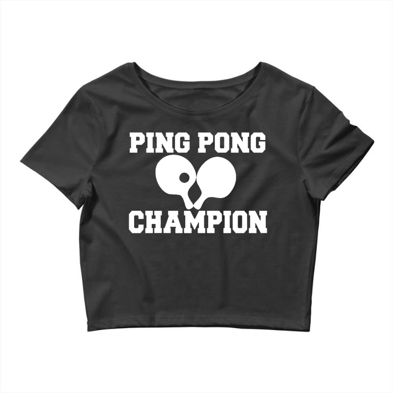 Ping Pong Champion Crop Top by Kacer | Artistshot