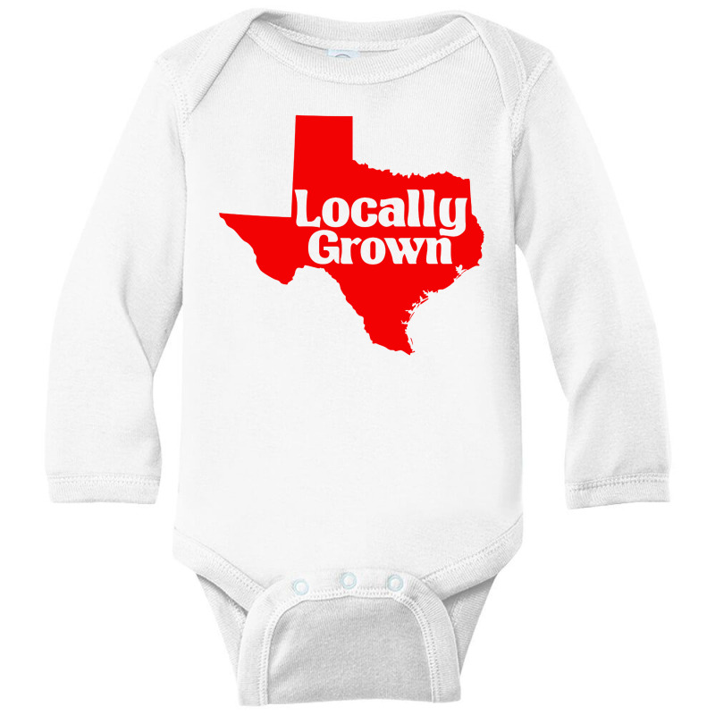 Tx Locally Grown Long Sleeve Baby Bodysuit by Jalak | Artistshot