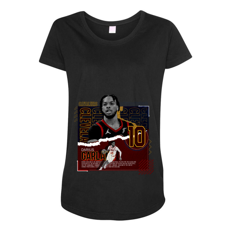 Darius Garland Basketball Maternity Scoop Neck T-shirt by grahamlauren | Artistshot