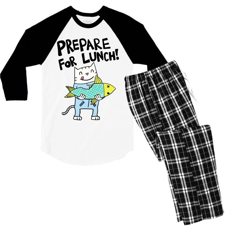 Prepare For Lunch Men's 3/4 Sleeve Pajama Set | Artistshot