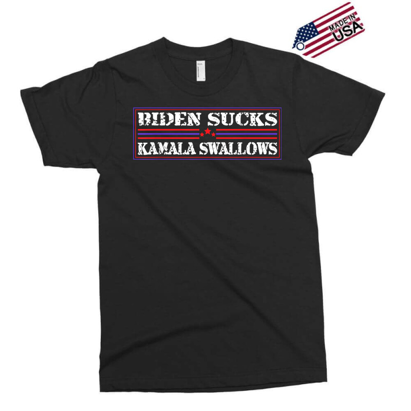 Funny Quote Biden And Kamala Biden Sucks Kamala Swallows T Shirt Exclusive T-shirt | Artistshot