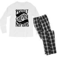 Protect Children Not Guns Men's Long Sleeve Pajama Set | Artistshot