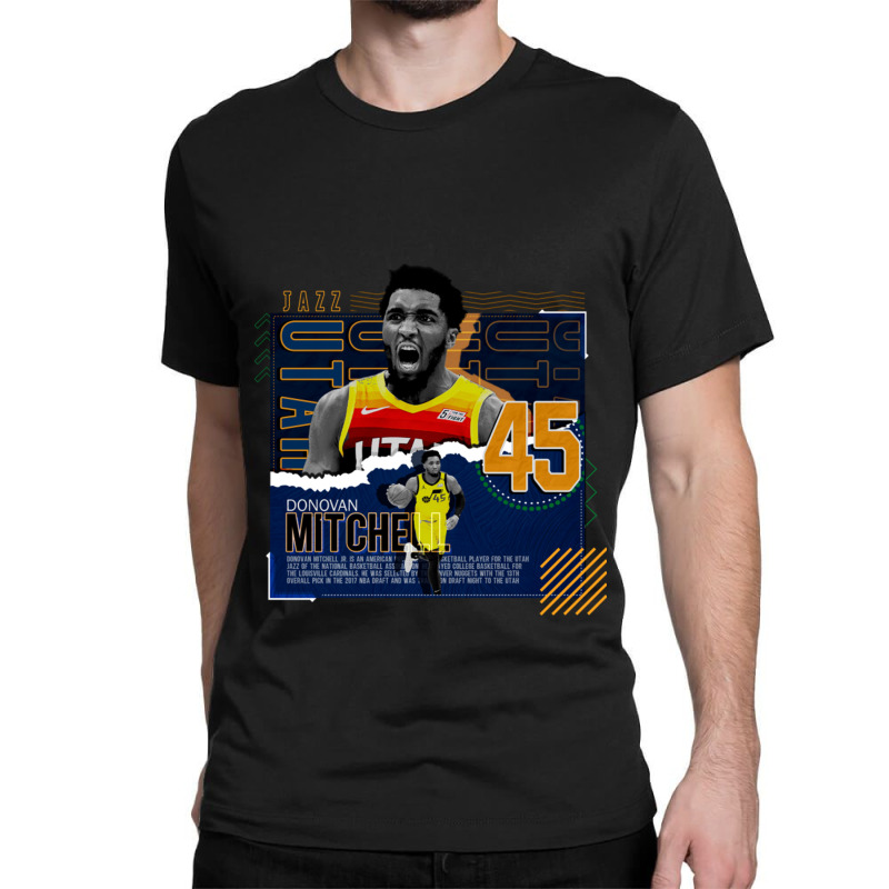 Donovan Mitchell Basketball Classic T-shirt by grahamlauren | Artistshot