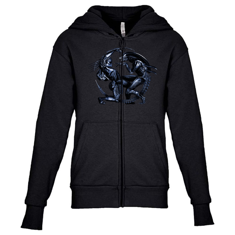 Predator Alien Youth Zipper Hoodie by coşkun | Artistshot