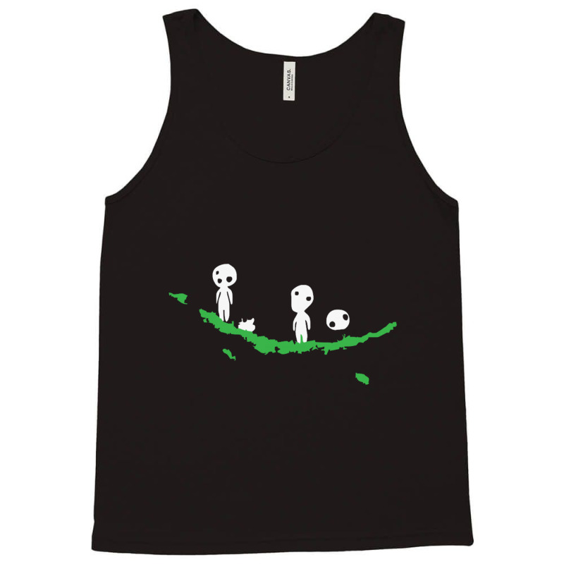 Kodama Princess Mononoke Japanese Tree Spirits Tank Top by saterseim | Artistshot