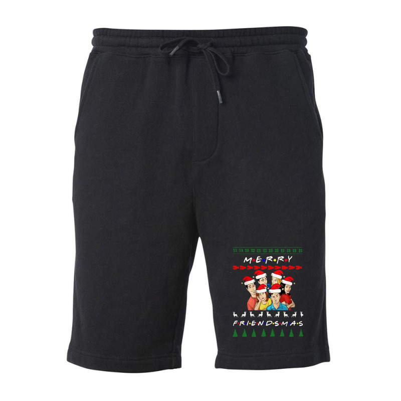 Merry Friendsmas Ugly Christmas Fleece Short | Artistshot