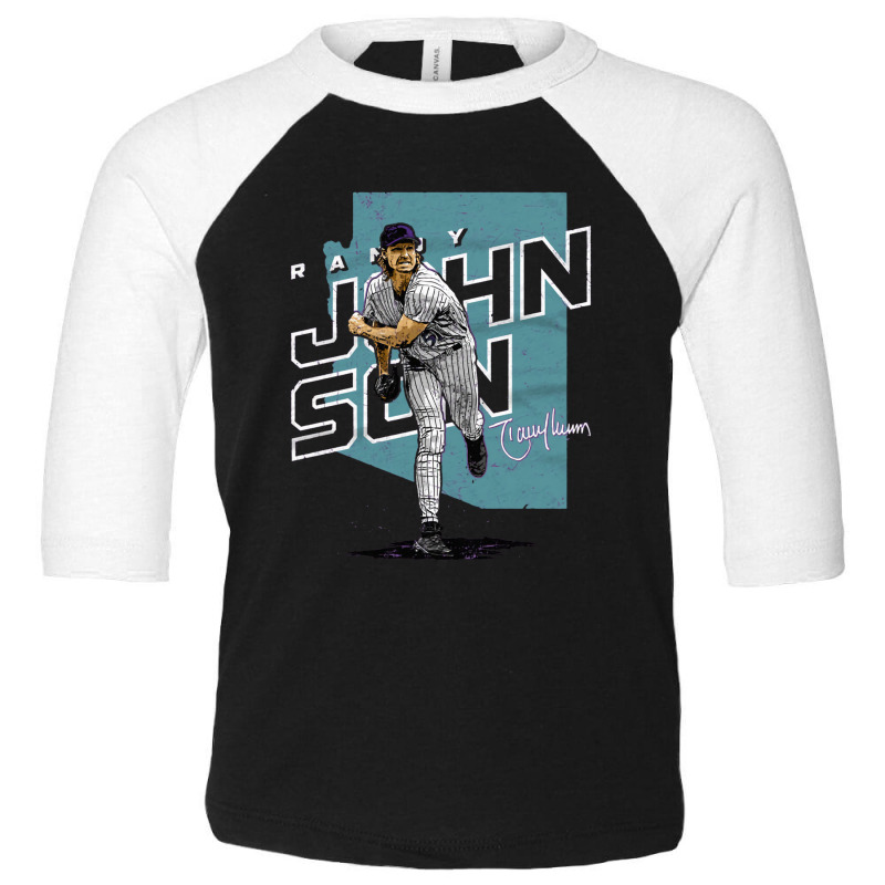 Randy Johnson Player Map Toddler 3/4 Sleeve Tee by kr205 | Artistshot