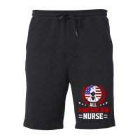 All American Nurse, 4th Of July Independence Day Fleece Short | Artistshot