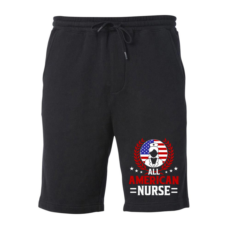 All American Nurse, 4th Of July Independence Day Fleece Short | Artistshot