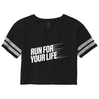 Run For Your Life Scorecard Crop Tee | Artistshot