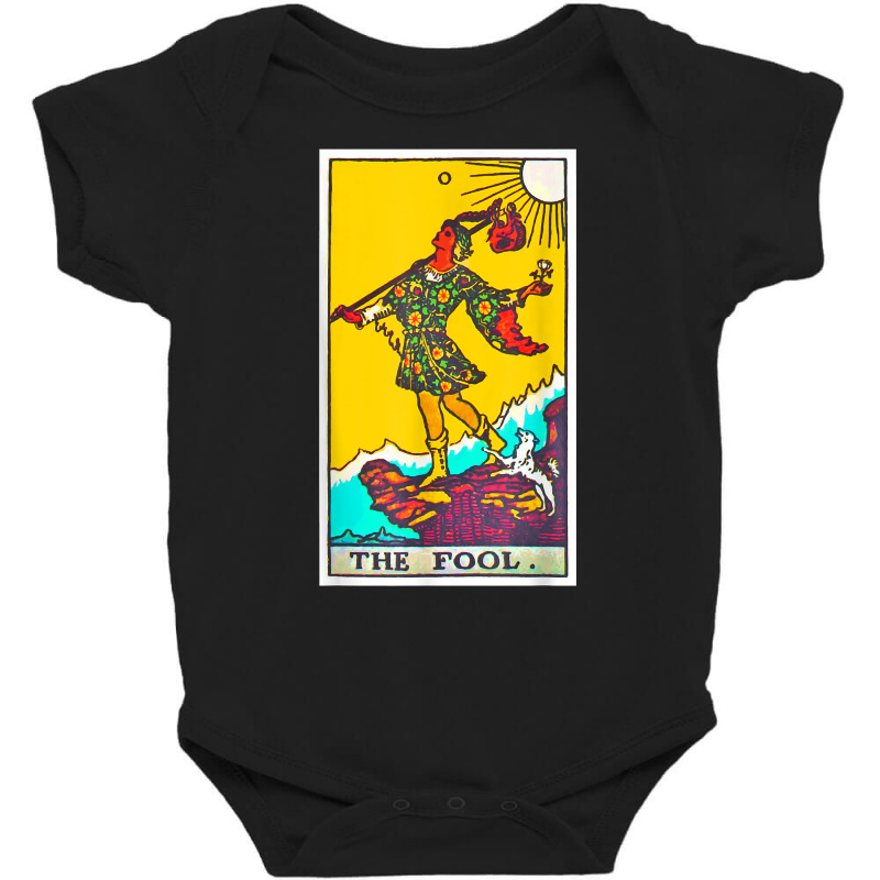 Fool Tarot Card Psychic Occult Metaphysical T Shirt Baby Bodysuit by dequariusgoblirsch | Artistshot