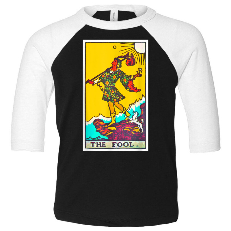 Fool Tarot Card Psychic Occult Metaphysical T Shirt Toddler 3/4 Sleeve Tee by dequariusgoblirsch | Artistshot