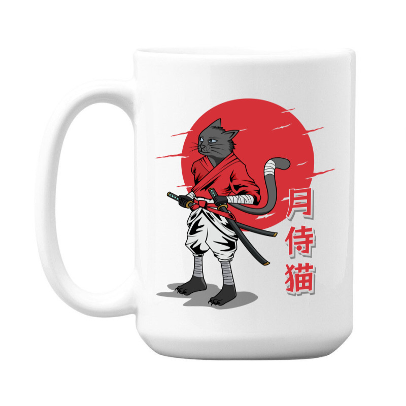 Cat Samurai 15 Oz Coffee Mug | Artistshot