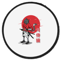 Cat Samurai Round Patch | Artistshot