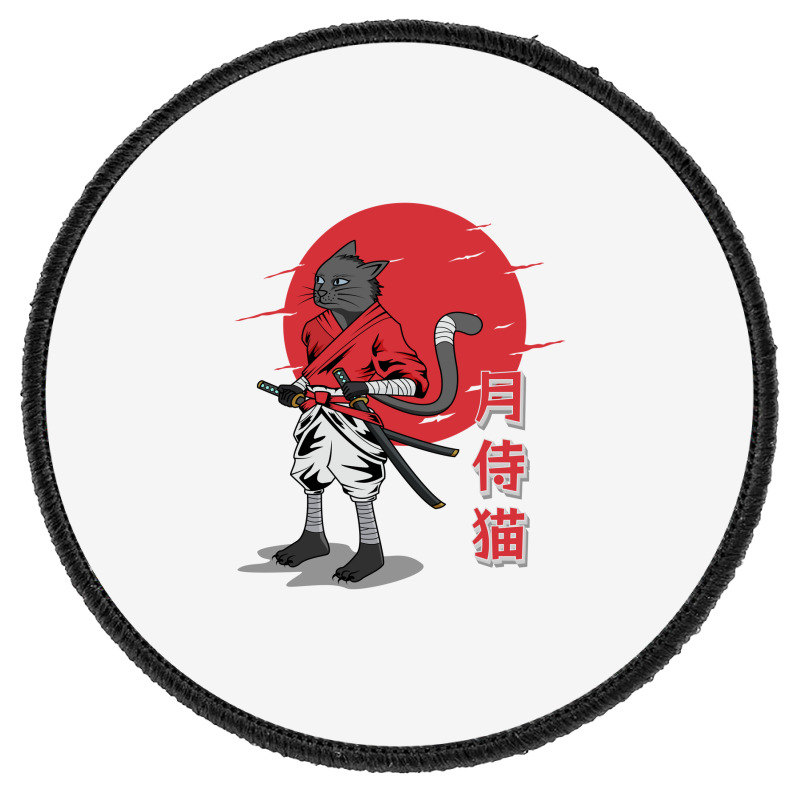 Cat Samurai Round Patch | Artistshot