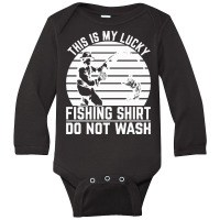 Fishing T  Shirt Funny Fisherman Fisher Angling Fish Fishing T  Shirt Long Sleeve Baby Bodysuit | Artistshot