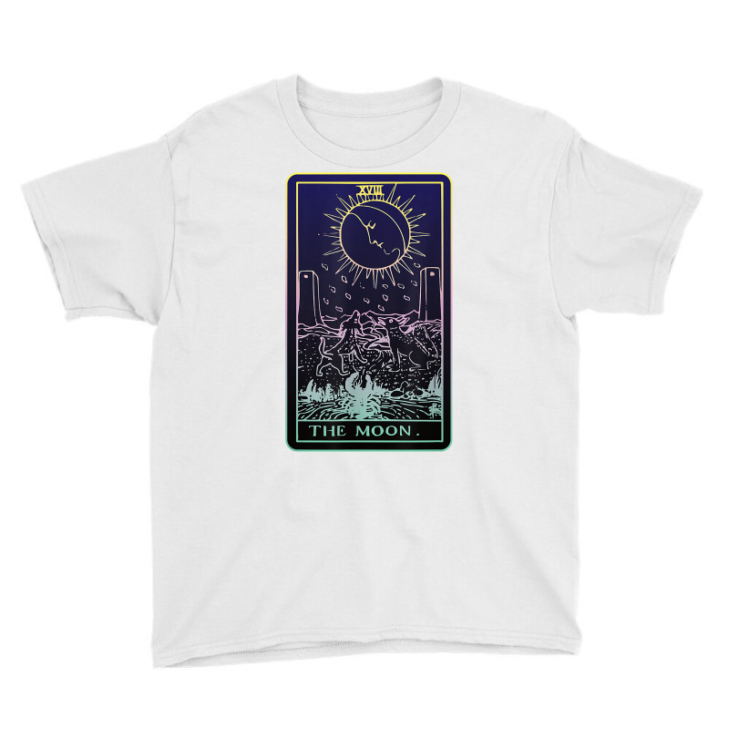 The Moon Tarot Card Witch Aesthetic Witchy Major Arcana T Shirt Youth Tee by jayannidifalco | Artistshot