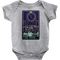 The Moon Tarot Card Witch Aesthetic Witchy Major Arcana T Shirt Baby Bodysuit | Artistshot