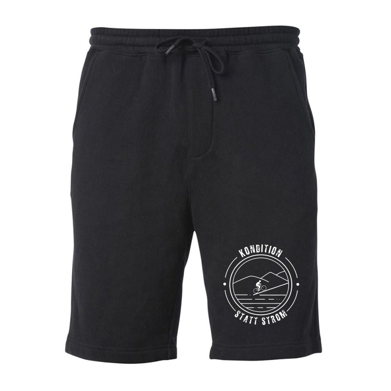 Kondition Statt Strom Berge Geschenk Mountainbiker Rad Manner Fleece Short by netintern | Artistshot