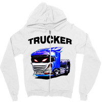 Trucker Zipper Hoodie | Artistshot