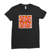 Abstract  Rainbow  Arcs  Pastel  Palette   51940149 Ladies Fitted T-shirt | Artistshot