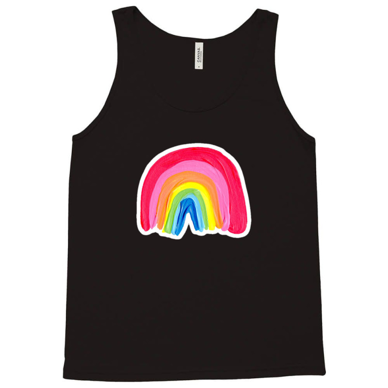 Abstract Rainbow Arcs Kraft 60983945 Tank Top by vebian33 | Artistshot