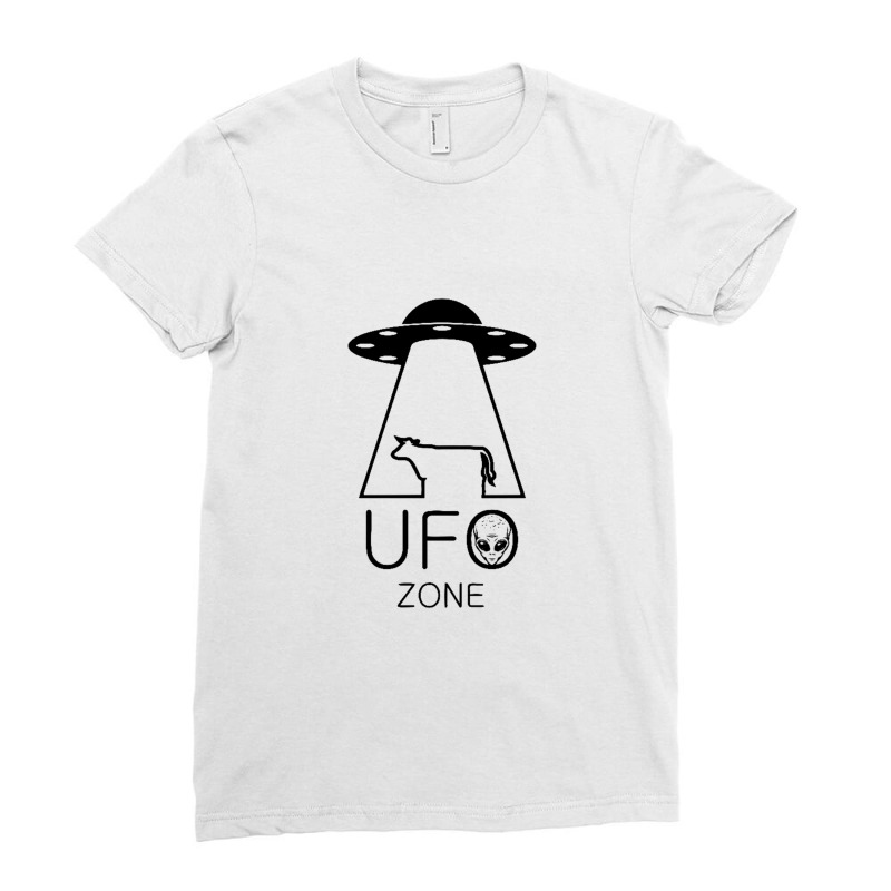 Ufo Zone Ladies Fitted T-Shirt by saterseim | Artistshot