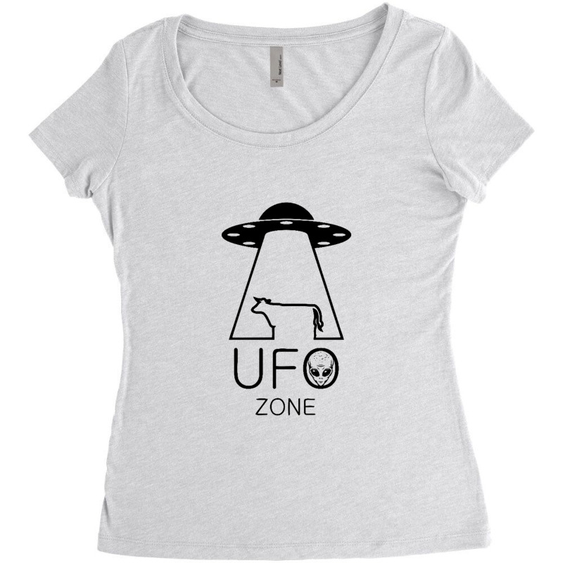 Ufo Zone Women's Triblend Scoop T-shirt by saterseim | Artistshot