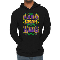 Mardi Gras King Fun Parade Mardi Gras Carnival Costume Party T Shirt Lightweight Hoodie | Artistshot