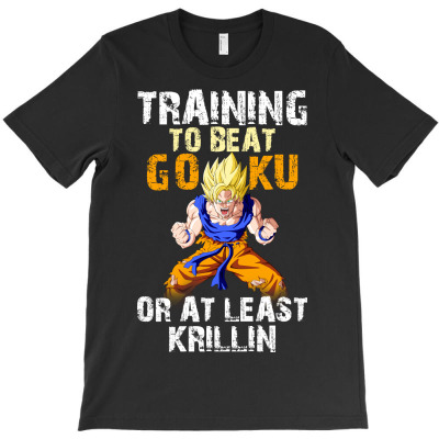 Training To Beat Goku T-shirt Designed By Tabitha