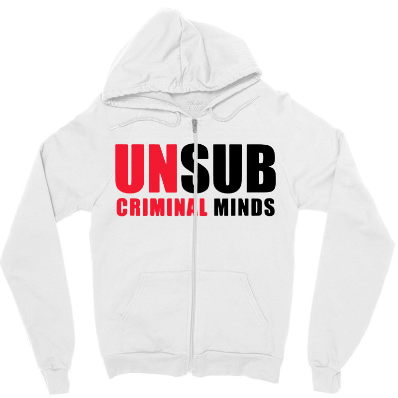 Criminal Minds Unsub Zipper Hoodie | Artistshot