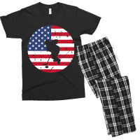 4th Of July Flag Hockey Men's T-shirt Pajama Set | Artistshot