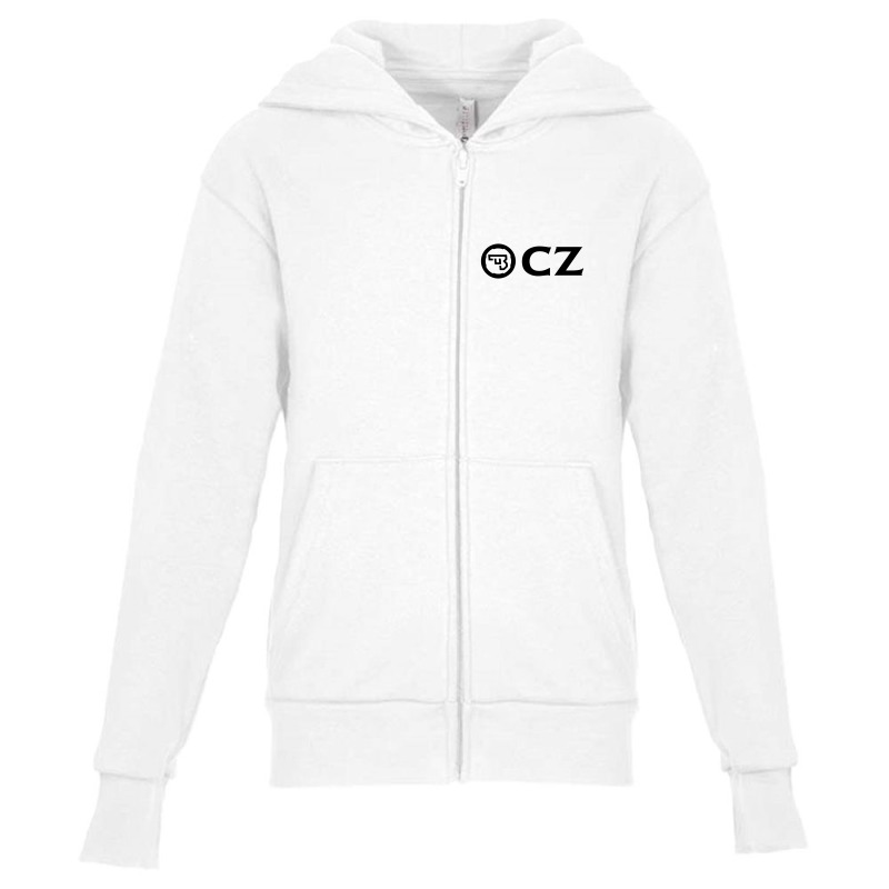 Best Of The Best Cz Pistol Black Design Youth Zipper Hoodie | Artistshot