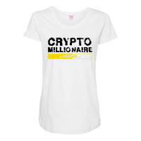 Crypto Millionaire Loading Maternity Scoop Neck T-shirt | Artistshot