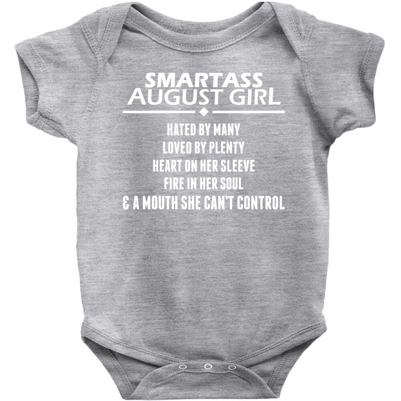 Smartass August Girl Baby Bodysuit | Artistshot