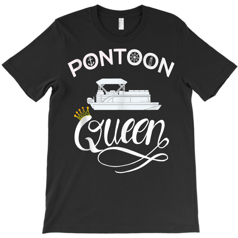 Pontoon Queen Shirt Funny Pontoon Boat Accessories Tank Top T-shirt | Artistshot