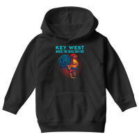 Key West Florida Where The Cocks Run Free T Shirt Youth Hoodie | Artistshot