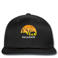 Kalahari Desert Elephant Meerkat Sunset Safari Africa T Shirt Printed Hat | Artistshot