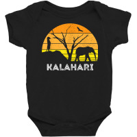 Kalahari Desert Elephant Meerkat Sunset Safari Africa T Shirt Baby Bodysuit | Artistshot