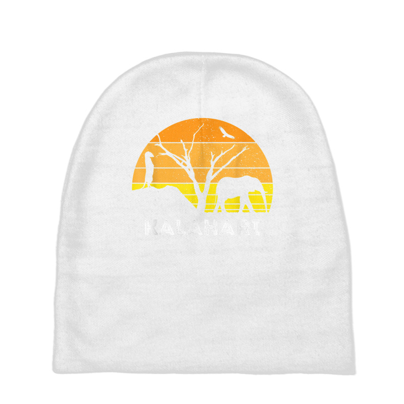 Kalahari Desert Elephant Meerkat Sunset Safari Africa T Shirt Baby Beanies by dequariusgoblirsch | Artistshot