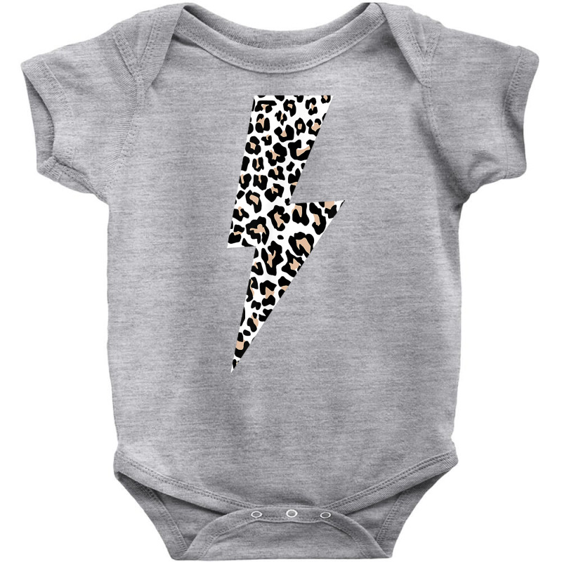 Leopard Lightning Bolt Cheetah Animal Print T Shirt Baby Bodysuit by renelonganecker | Artistshot