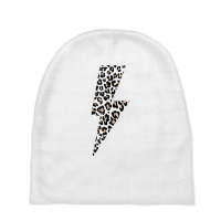 Leopard Lightning Bolt Cheetah Animal Print T Shirt Baby Beanies | Artistshot