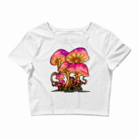 Mycology Mushroom Psychedelic Crop Top | Artistshot