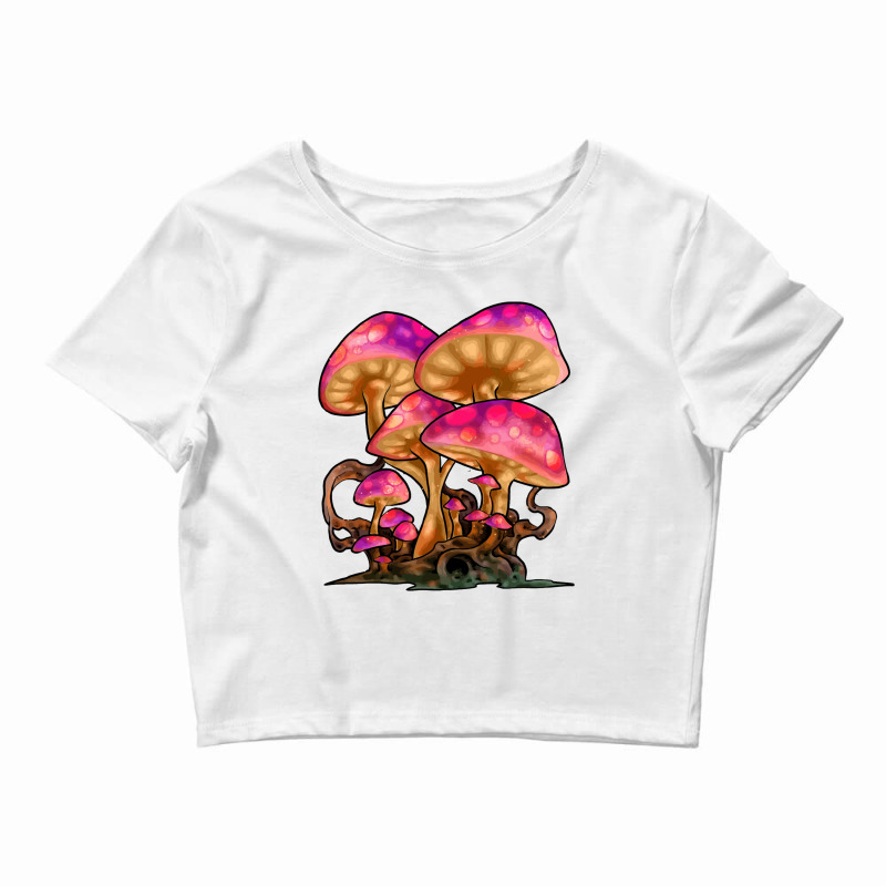 Mycology Mushroom Psychedelic Crop Top by hadibuwono | Artistshot