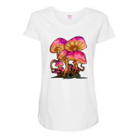 Mycology Mushroom Psychedelic Maternity Scoop Neck T-shirt | Artistshot