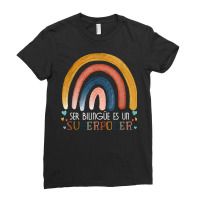 Ser Bilingue Es Un Superpoder Spanish Teacher Esl Teacher T Shirt Ladies Fitted T-shirt | Artistshot