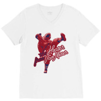 Bob Feller Heater V-neck Tee | Artistshot