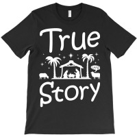 Christian Lame Story Christmas Nativity Scene Catholic Jesus Manger 11 T-shirt | Artistshot